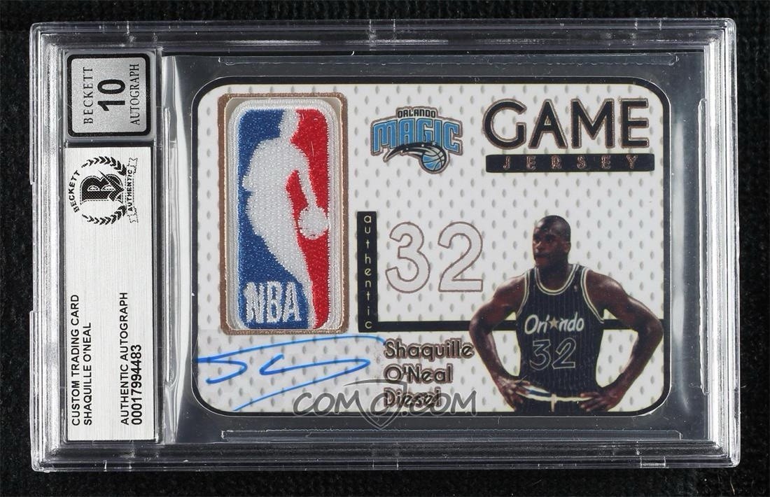 Shaquille O’Neal Orlando Magic Autograph Signed Auto Logoman Custom 1/1  BAS