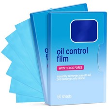 2 Packs Oil Blotting Sheets for Face 120 Sheets 120 Count Pack of 2 , Blue