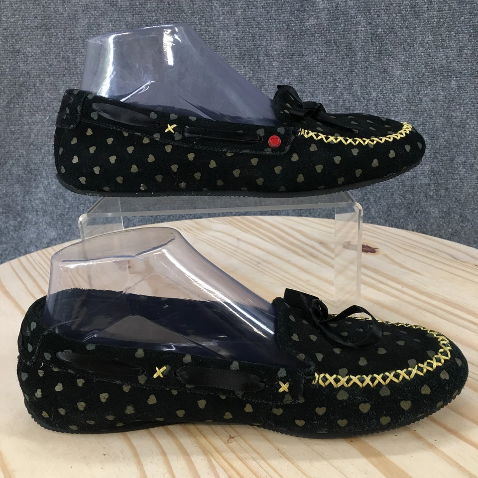 Zapatillas UGG para mujer 8 I Heart Belle mocasín negras sin cordones cómodas SN 1007114 Foto 2 de 4
