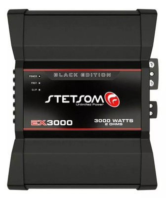 Stetsom EX3000 Black Edition 2 Ohm Digital Car Amplifier 3000W RMS Mono