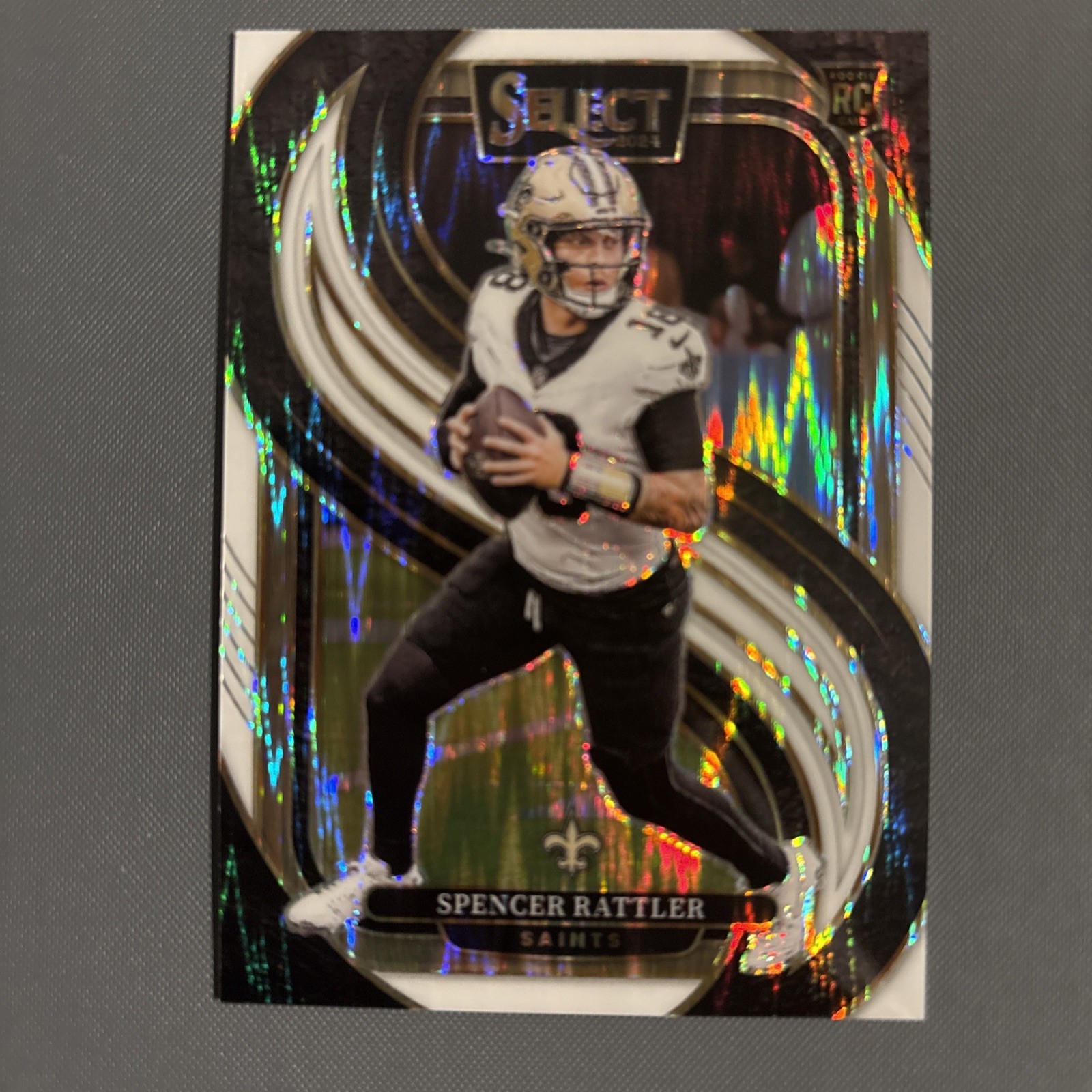 2024 Panini Select - Premier Lv Spencer Rattler #130 White Shock Prizm /199 (RC)