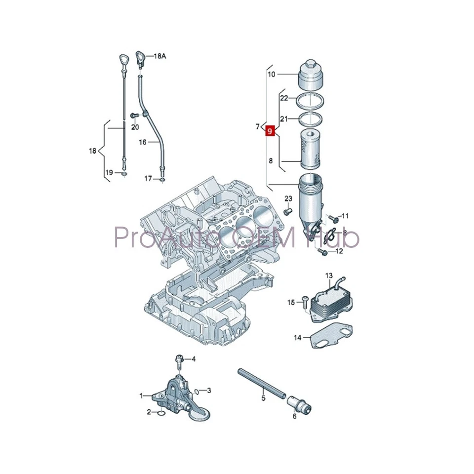 4 x 06E115466 OEM MANN Germany Oil Filter For AUDI A4 A5 A6 A7 Q5 Q7 A8 S4 3.0L Foto 3 de 4