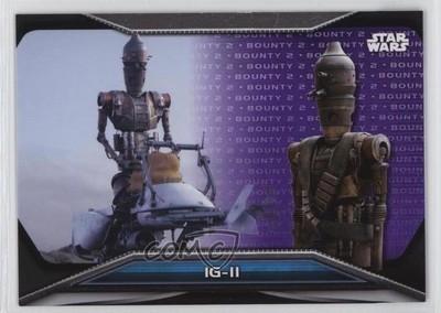 2021 Topps Star Wars Bounty Hunters Level 2 Purple 40/75 IG-11 #B2-28 07uj