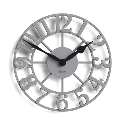 Jones Clocks  Lighthouse Wanduhr | Skulpturale Skelettuhr | Grau |