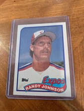 1989 Topps Randy Johnson rookie card #647 (RC). rookie card picture