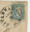 Mr Fancy Cancel CSA 11 SAVANNAH GEO PAID AUG 9 AUGUSTA GEORGIA COVER CAT $125 — photo 3