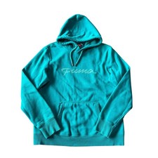 Puma Hoodie Womans Size L Large Green Blue Pu...