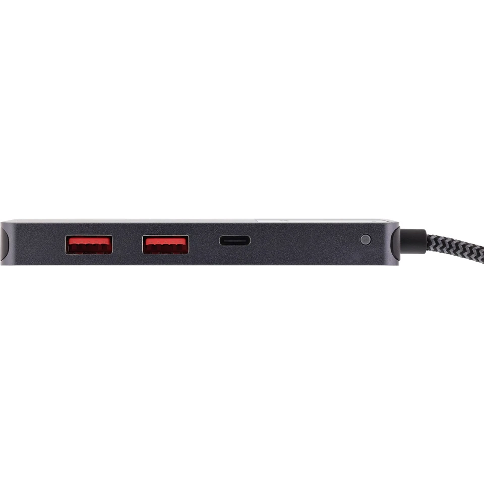 InLine Hub USB 3.2 Gen.2 3x USB-C 2x USB-A HDMI 4K PD 100 W grigio Grau 35392D - Immagine 2 di 4