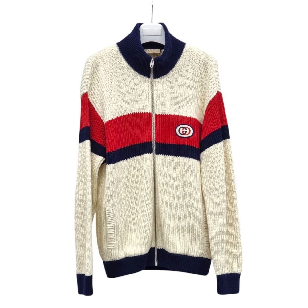 Gucci Monogram Patch Cotton Bomber Jacket GUB0310… - image 4