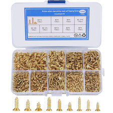 1080 Pcs Small Wood Screws Assortment Kit, M2/M2.5/M3 Cross Head Self Tapping