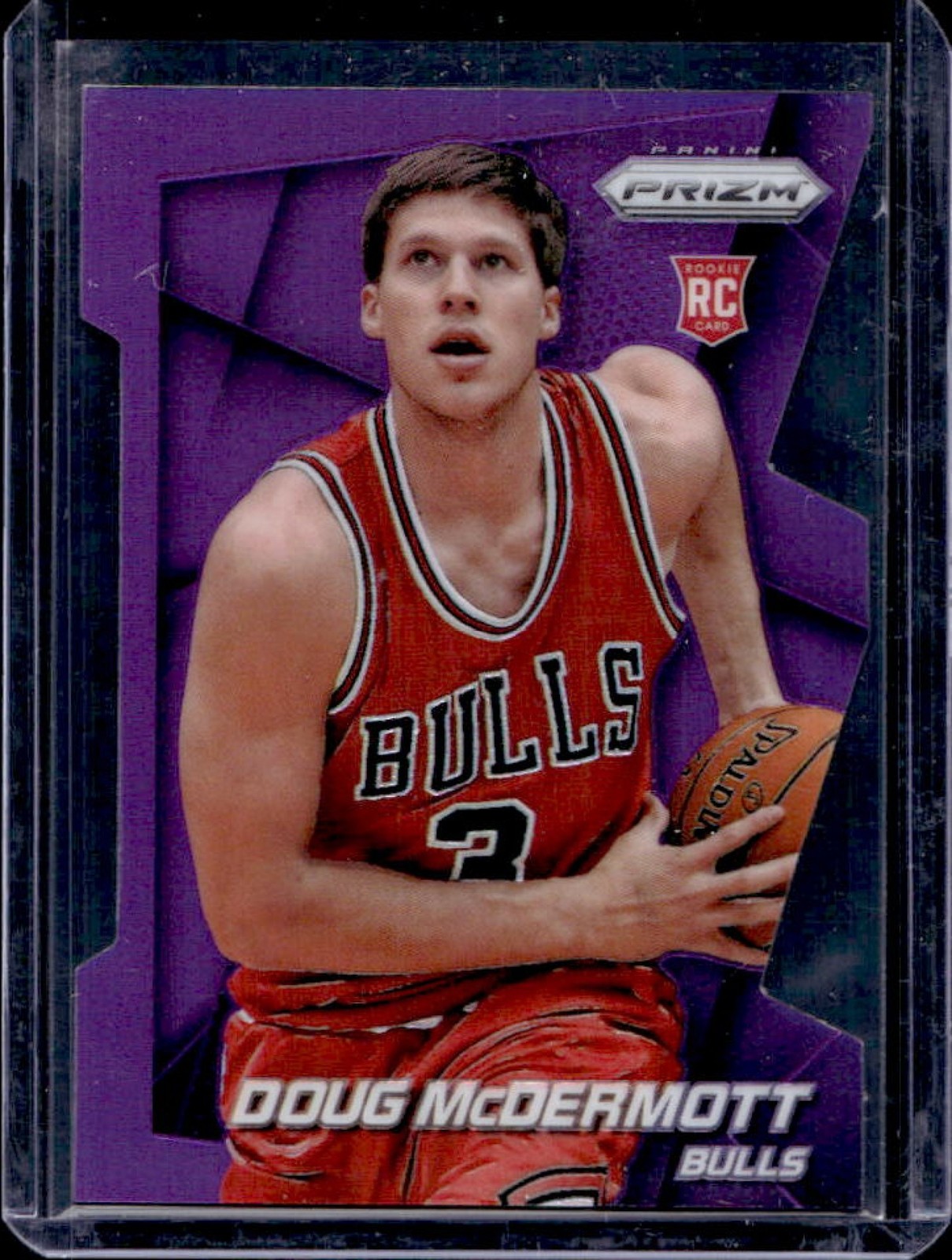 2014-15 Prizm Doug McDermott RC Prizm Purple Die Cut #121/139 Bulls