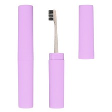 2Pcs Travel Toothbrush Case 7.9x1.2x1.2" Streak Toothbrush Holder Purple