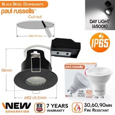 IP65 Fire Rated LED GU10 Dimmable Downlights Modern Bathroom Ceiling Spot Lights