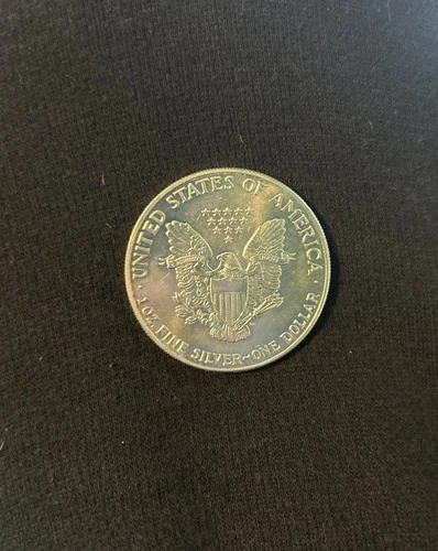 U.S. Mint American Eagle 1987 1 oz .999 Fine Silver One Dollar Coin Uncertified