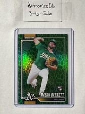 2026 Topps Series One-Mason Barnett Athletics #273 Green Foil Rookie Baseball