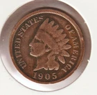 US Rare Old West 1905 Indian Head Penny Coin American Collection Shield Cent USA
