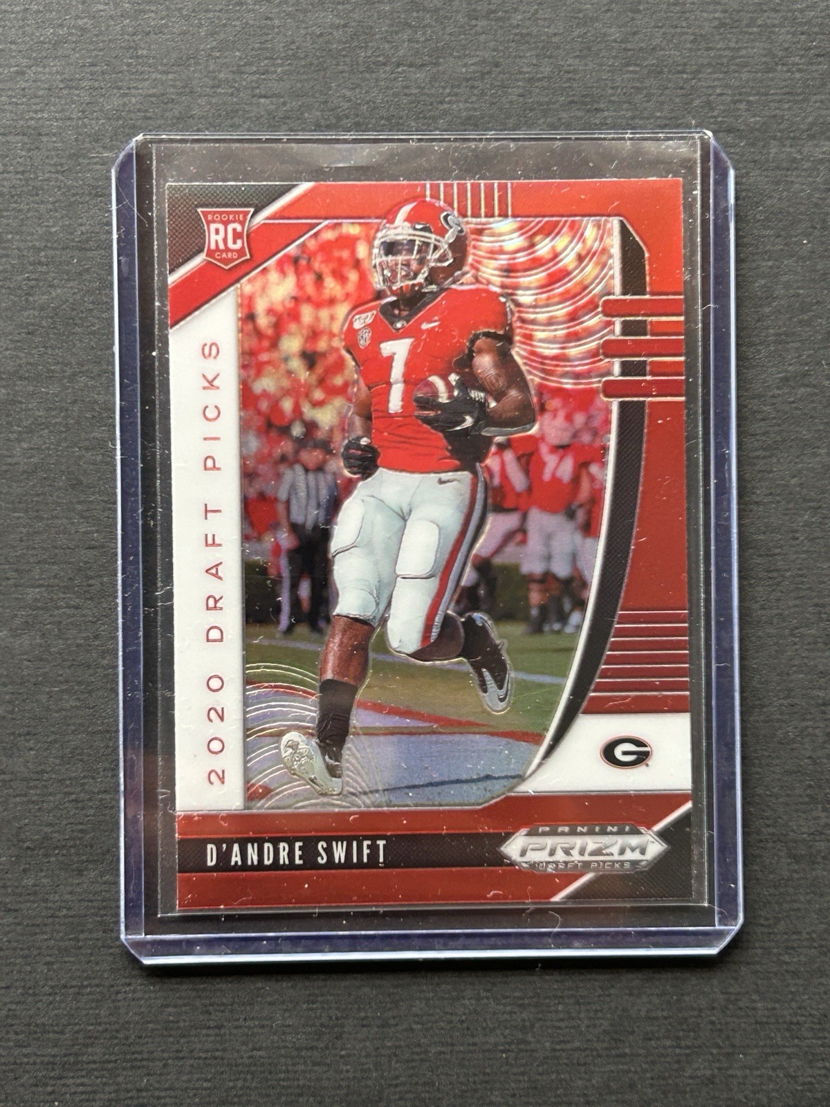 2020 Panini Prizm Draft Picks D'Andre Swift #120 Red Prizm RC Georgia