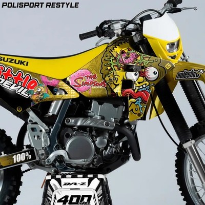 Drz400 2000-2024 Restyle Polisport kit decals graphics Suzuki Stickers DRZ 400SM