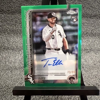 Tim Elko 2025 Topps Chrome Update #AC-TEO Green /99 Rookie Auto White Sox RARE