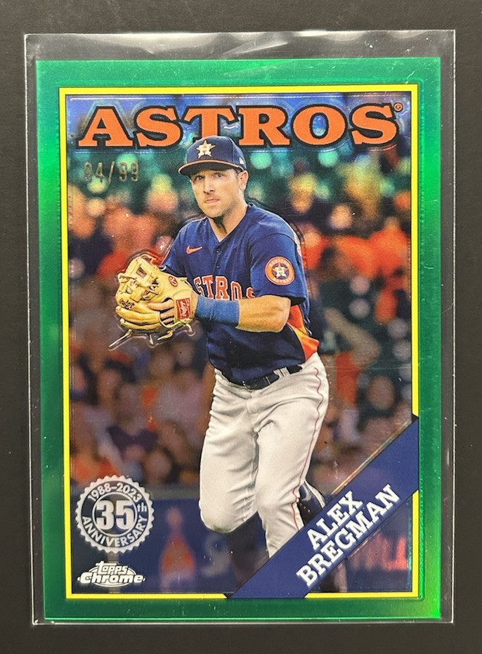 2023 Topps Chrome #88BC7 Alex Bregman 1988 Topps Green Refractor 94/99