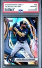 Jackson Chourio 2024 Bowman'S Best #38 Refractor PSA 10 Brewers