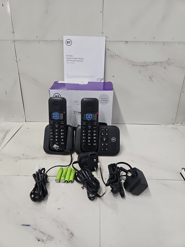 BT 3960 Schnurloses Festnetz Haustelefon mit störendem Anrufblocker Dual Set.