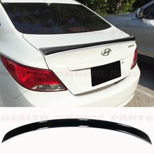 For 2012-2017 Hyundai Accent Sedan Gloss Black Factory Style Lip Spoiler Wing