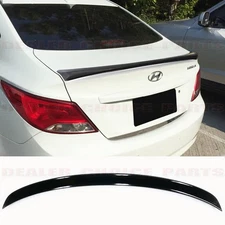 For 2012-2017 Hyundai Accent Sedan GLOSS BLACK Factory Style Lip Spoiler Wing