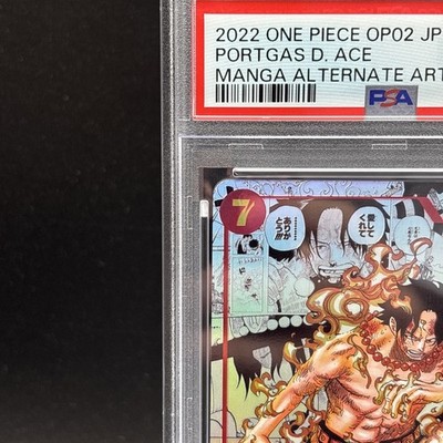 PSA 10 Portgas D Ace OP02-013 SR Comic Parallel Manga Alt Art ONE