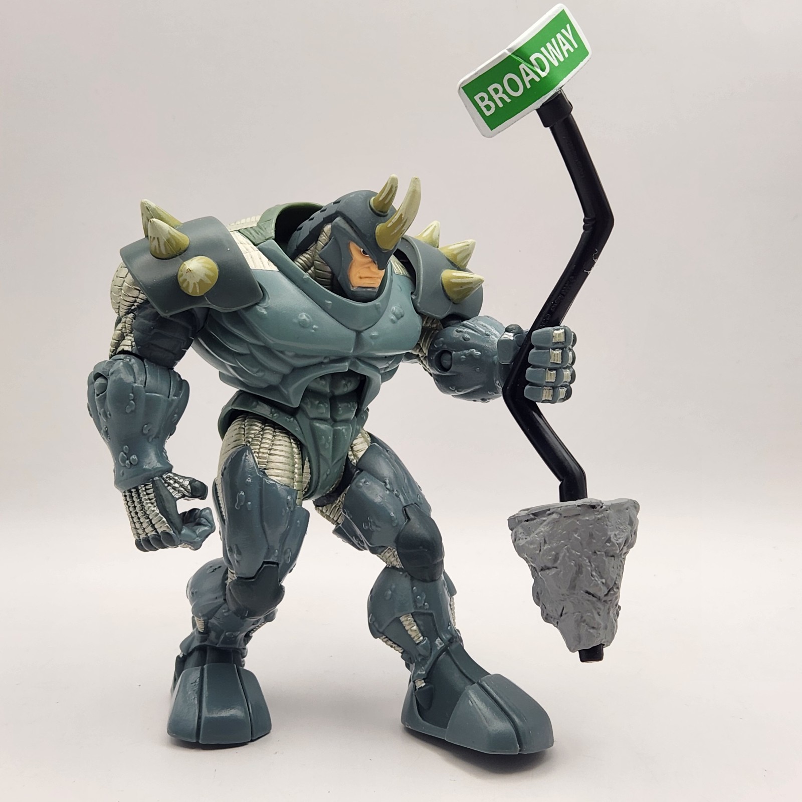 Marvel Spiderman 3 Rhino With Sign 5" Action Figure Hasbro Smash Action 2006