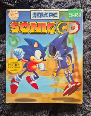 Sega PC Sonic CD Windows 95 CD-ROM Big Box European PAL