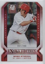 2013 Panini Elite Extra Edition Aspirations Die-Cut 61/200 Mike O'Neill #82 0f8