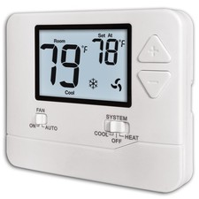 Non-Programmable Thermostats for Home Conventional Single-Stage Systems up to