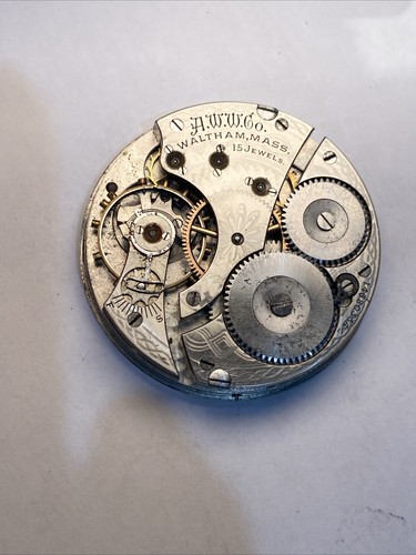 Waltham Nickel 15 J 16 Size Pocket Watch Hunter Movement Runs 334 - Picture 1 of 6