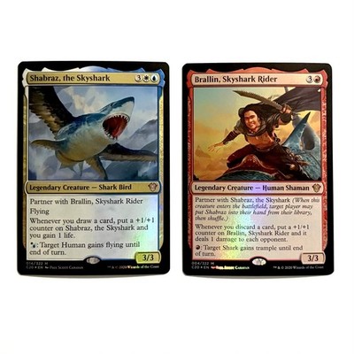 Shabraz, the Skyshark and Brallin, Skyshark Rider Commander 2020 FOIL MTG Magic