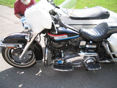 1974 FL FLH Electra Glide Tank Decal Red White Blue Color