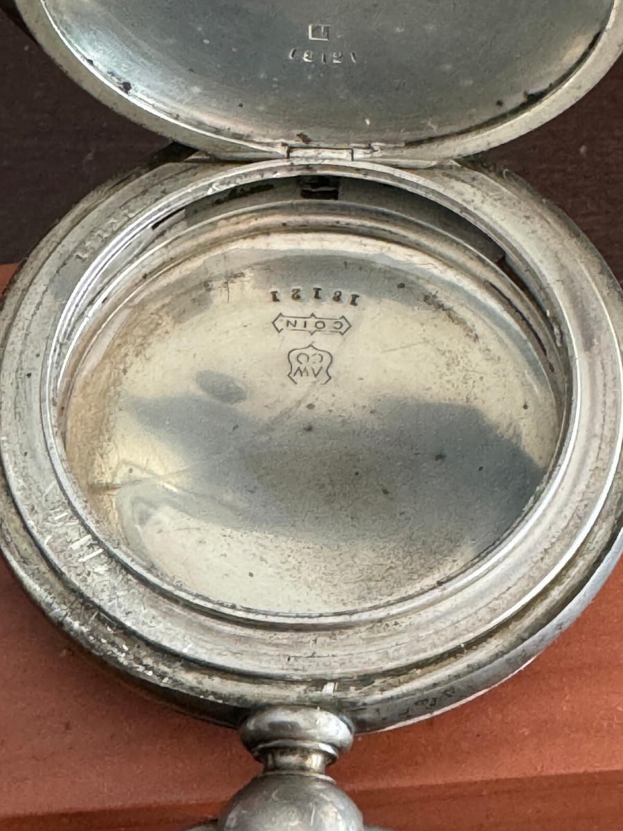 BIG VINTAGE 18 SIZE AMERICAN WALTHAM POCKET WATCH CASE, 4 OZ BIG VINTAGE 18 SIZE AMERICAN WALTHAM POCKET WATCH CASE, 4 OZ