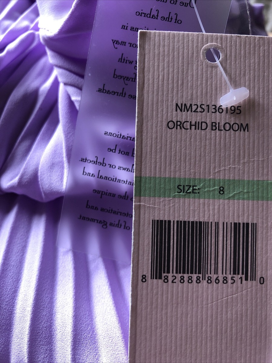 専用15 Nanette Lepore Orchid Bloom Sleeveless Accordion Pleated High Neck
