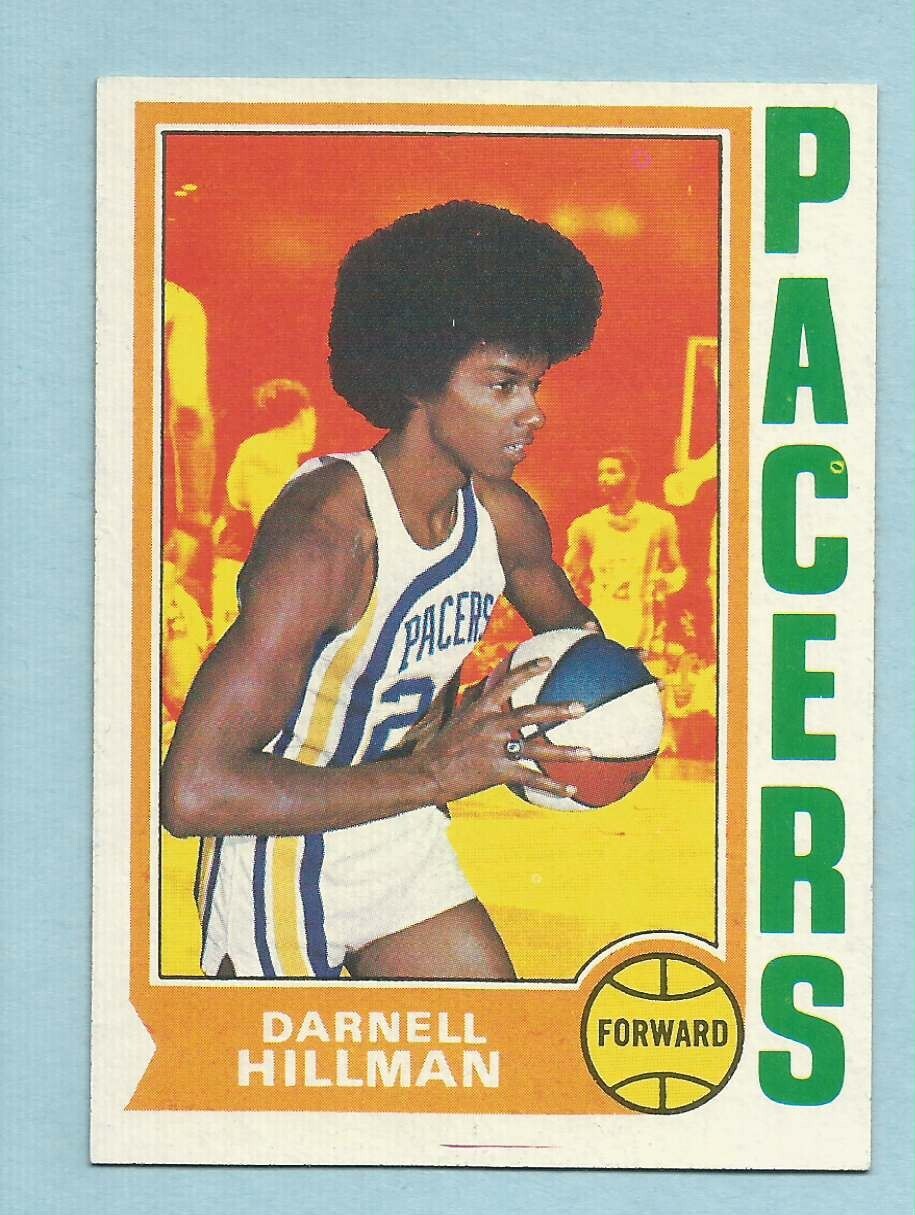 1974-75 Topps Basketball Darnell Hillman #182 Indiana Pacers San Jose State NMMT
