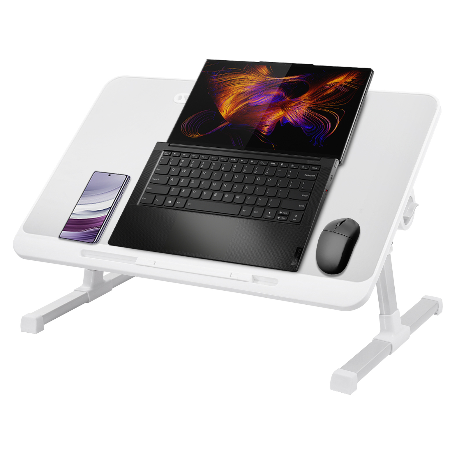 Adjustable Foldable Laptop Table Stand Lap Tray Sofa Bed Notebook Computer Desk-