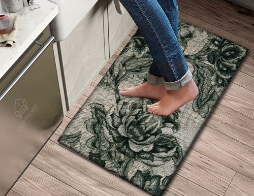 Anti-Ermüdung Küchenteppich Matte 18" x 30" Baumwolle gepolsterte Schaumstoffunterlage Anti-Rutsch - Bild 24 von 77