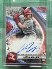 2024 Bowmans Best Aidan Miller Auto On Card Philadelphia Phillies 