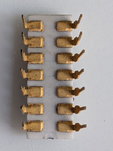 General Electric GER 544 116 DIP-14 Gold White Ceramic Circuit Rare Vintage IC - Picture 9 of 9