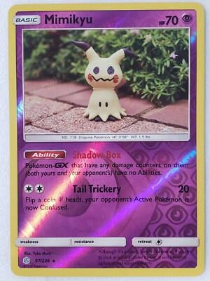 Yuka Morii set 60枚 Yuka Morii set 60枚 REVERSE HOLO Mimikyu 97/236 NM - Yuka