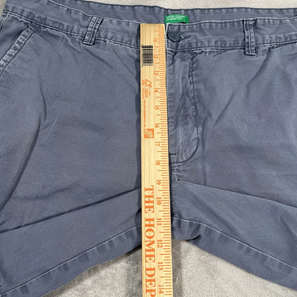 Шорты мужские United Colors Of Benetton размер 38 талия синие выцветшие китайские опрятные - Изображение 4 из 4