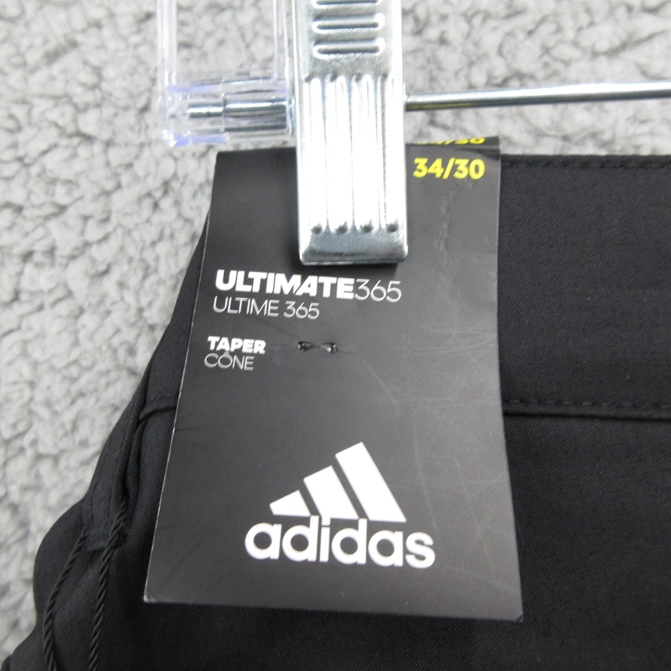 Calça Adidas Ultimate 365 Taper Performance Masculina 34x30 Preta Esportiva Ao Ar Livre - Imagem 3 de 4
