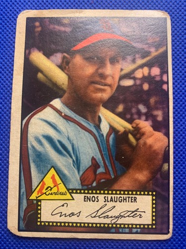 1952 Topps SGC 3 VG #65 Enos Slaughter Black Back St. Louis Cardinals - Picture 1 of 3