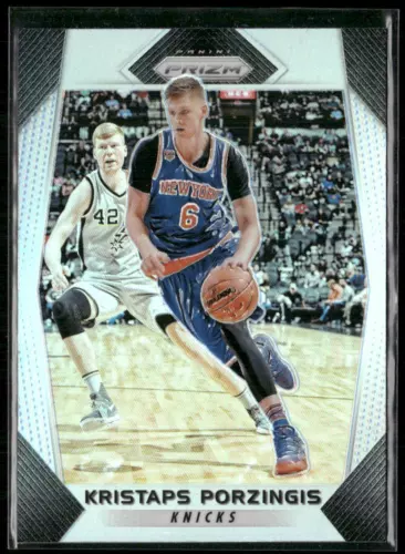 2017-18 Panini Prizm Kristaps Porzingis 271 Prizms Silver New York Knicks