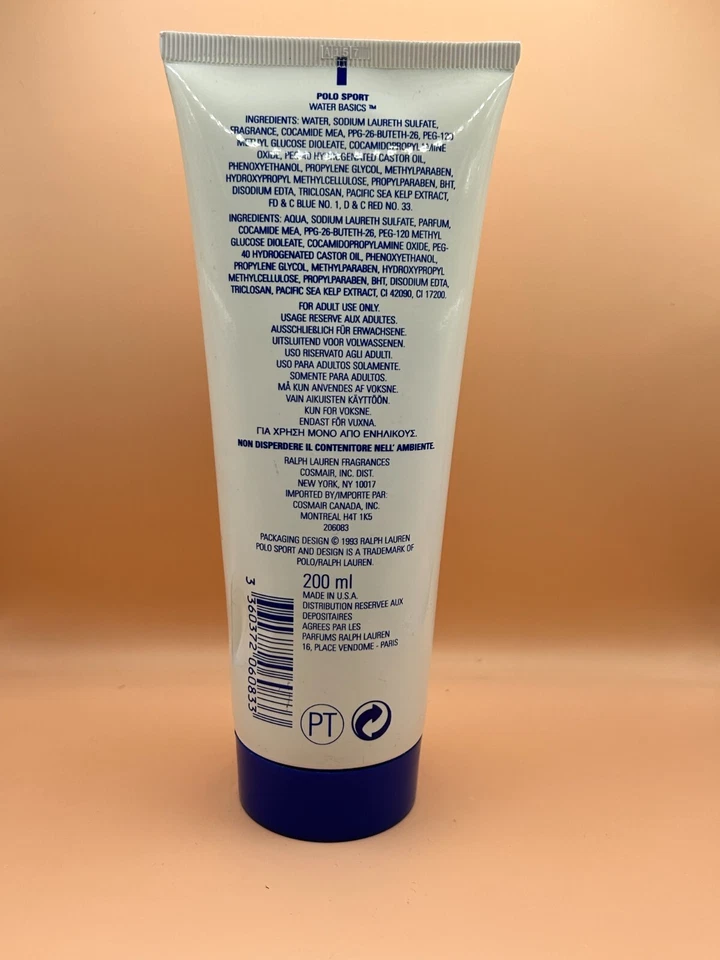 LAVADO DE DUCHA POLO SPORT RALPH LAUREN WATER BASICS 200 ML Foto 2 de 3