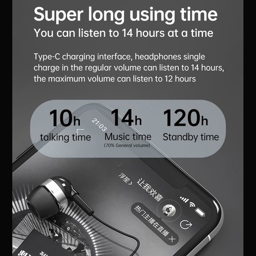Headset Bluetooth 5.3 Retractable Vibrating Earphone Clip FineBlue F520 Mini - Picture 4 of 17
